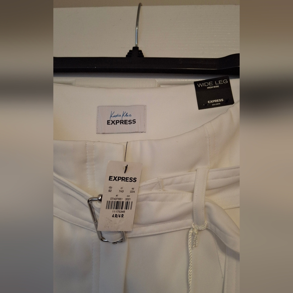 Express White Wide Leg Pants